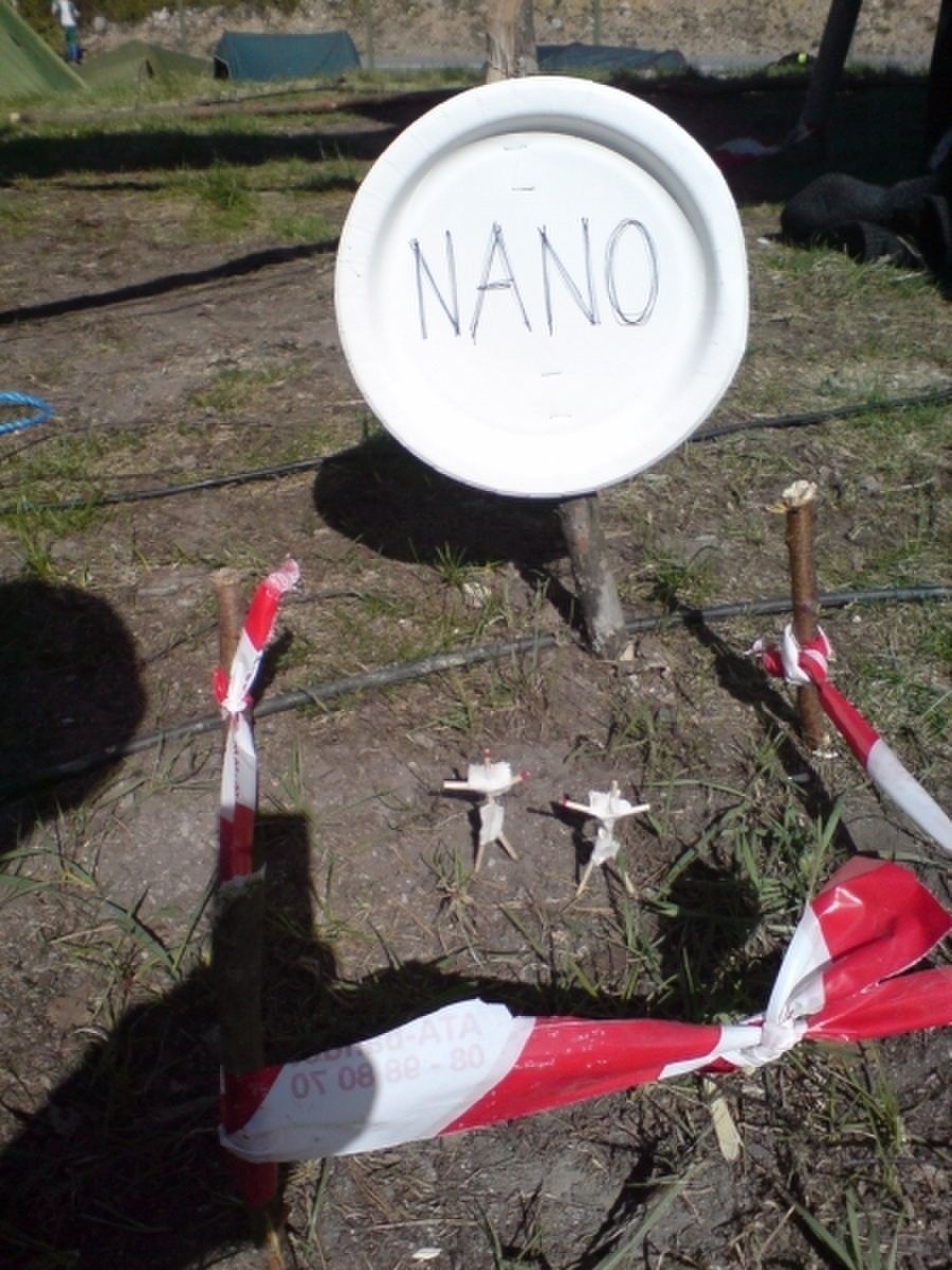 Noen bestemte seg for at denne 20x20 cm biten av samliingsplass skulle være nanocampen!